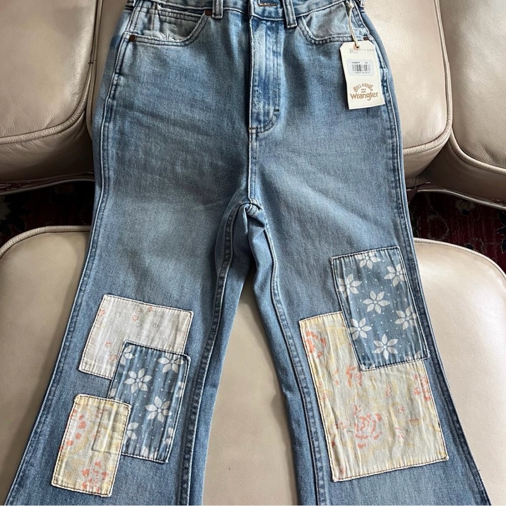 Wrangler Women's Blue Patchwork Jeans